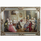 Tablou XXL - 220x160cm, rama din lemn argintie