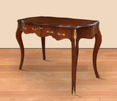 Birou maro clasic stil baroc din lemn masiv - 120x50x80 cm