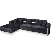 Coltar Florensa electric, negru cu argintiu 320 x 180 cm