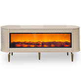 CONSOLA TV DIAMOND CAPUCINO CU SEMINEU 160x40x68cm