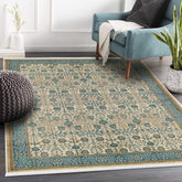 Covor stil clasic, Abastru/ Bej