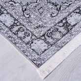 Covor stil clasic, Gri/Alb/Negru