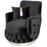 Fotoliu RIO LUX , tapiterie catifea neagra