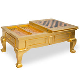 Masa aurie din lemn pentru sah si table L. 110 x l. 68 x H. 46 cm
