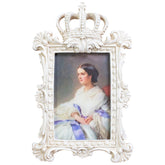 Rama foto CROWN II - 13x18cm alb antichizat