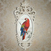 Rama QUEEN 103x45cm decorativa alb antic