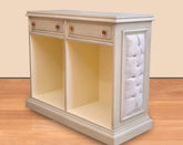 Receptie clasica tapitata din lemn masiv - 110x49x120cm