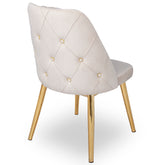 Scaun PARIS auriu / catifea bej