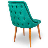 Scaun tapitat ATENA, catifea verde