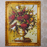 Tablou XL - 120x150cm, rama din lemn aurie