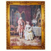 Tablou XL - 120x150cm, rama din lemn aurie