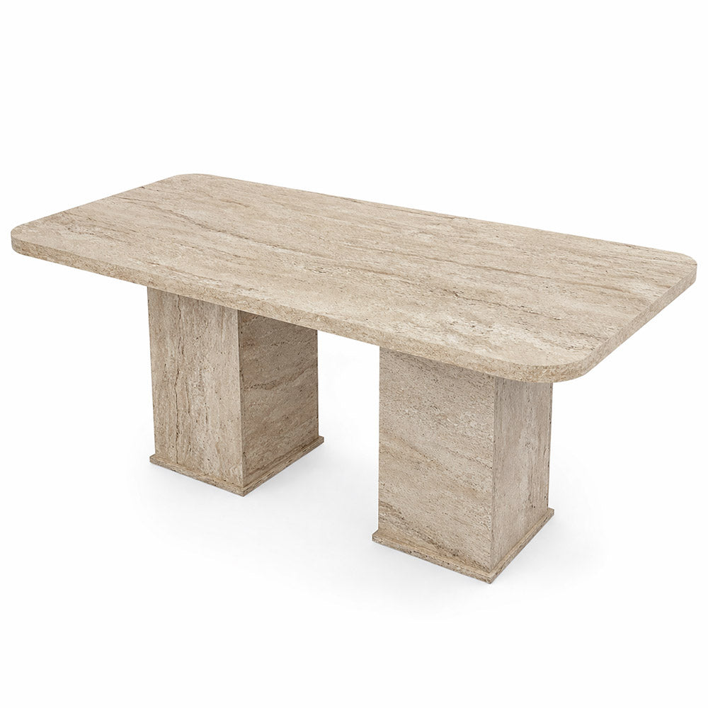 Masa dining ARIA 90x160 cm , BEJ TRAVERTIN