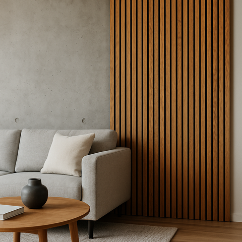 Riflaj decorativ tip panou acustic STEJAR din MDF 2800x600x21mm