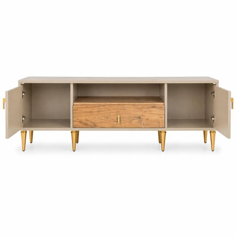Comoda TV ROMA 180x36x53cm, Bej cu Lemn
