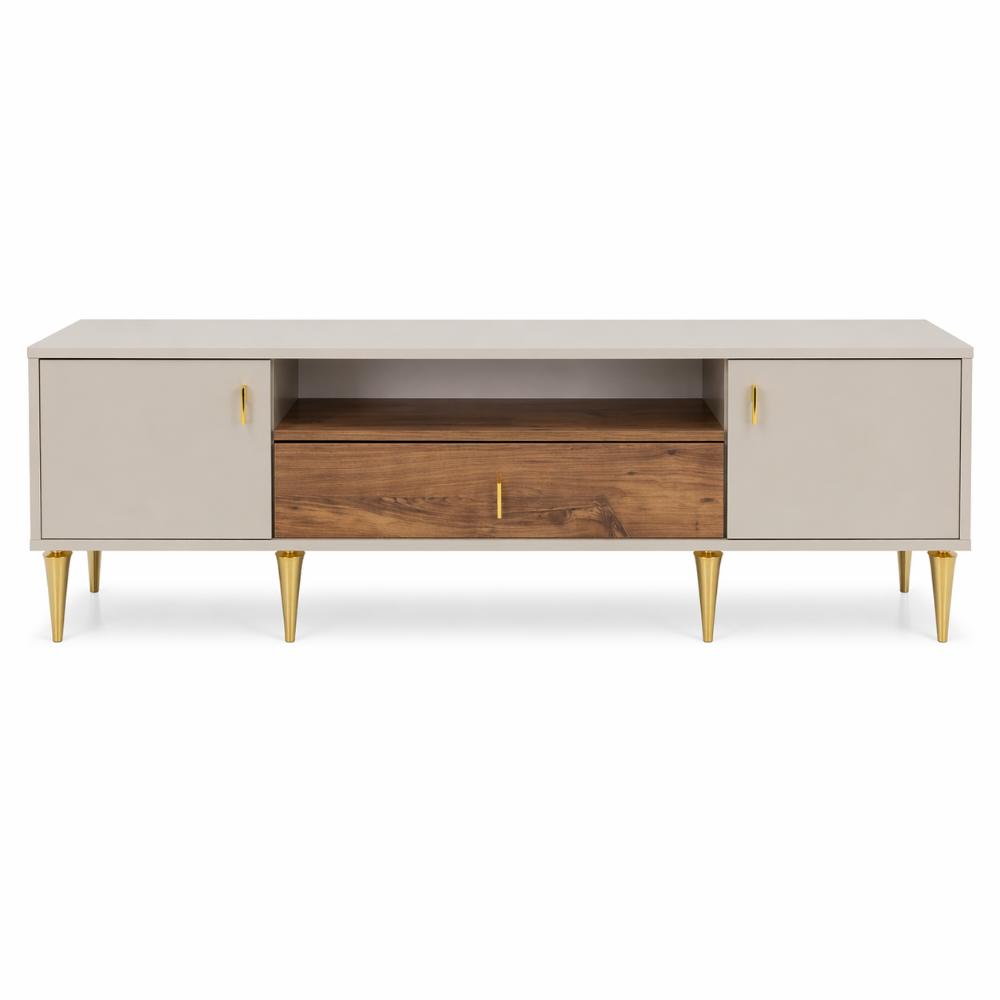 Comoda TV ROMA 180x36x53cm, Bej cu Lemn