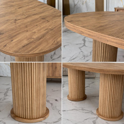 Masa dining LUNA 170x90 cm , blat lemn
