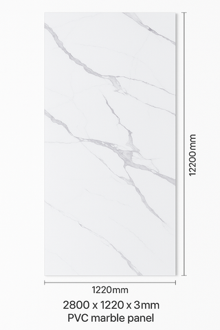 Panou PVC marble style ALB & GRI 2800x1220x3mm