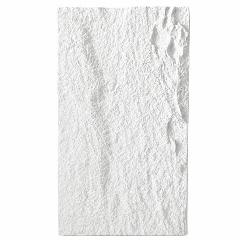 Panou decorativ 3D Stone-Rock Alb 1200x600x30mm
