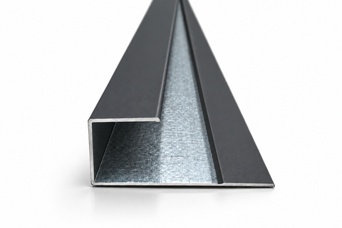 Element CAPĂT 3M – ANTRACIT – pentru Panou Sandwich Decorativ