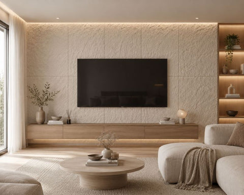 Panou decorativ 3D Stone-Rock Bej 1200x600x30mm