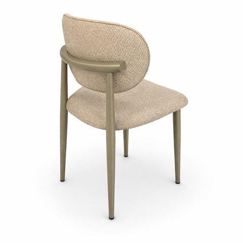 SET Masa dining ROMA 90x160 cm , BEJ TRAVERTIN si 6 scaune POLO