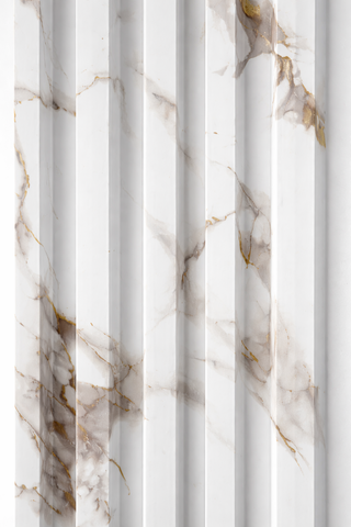 RIFLAJ ALB MARMURAT DIN WPC 2800X210X20MM