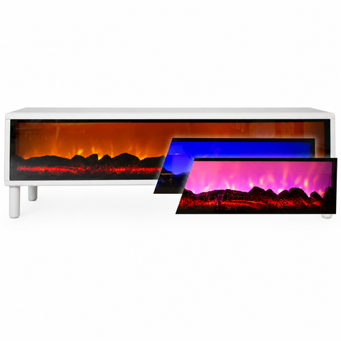 Comoda TV ALBA cu semineu 200x40x65cm