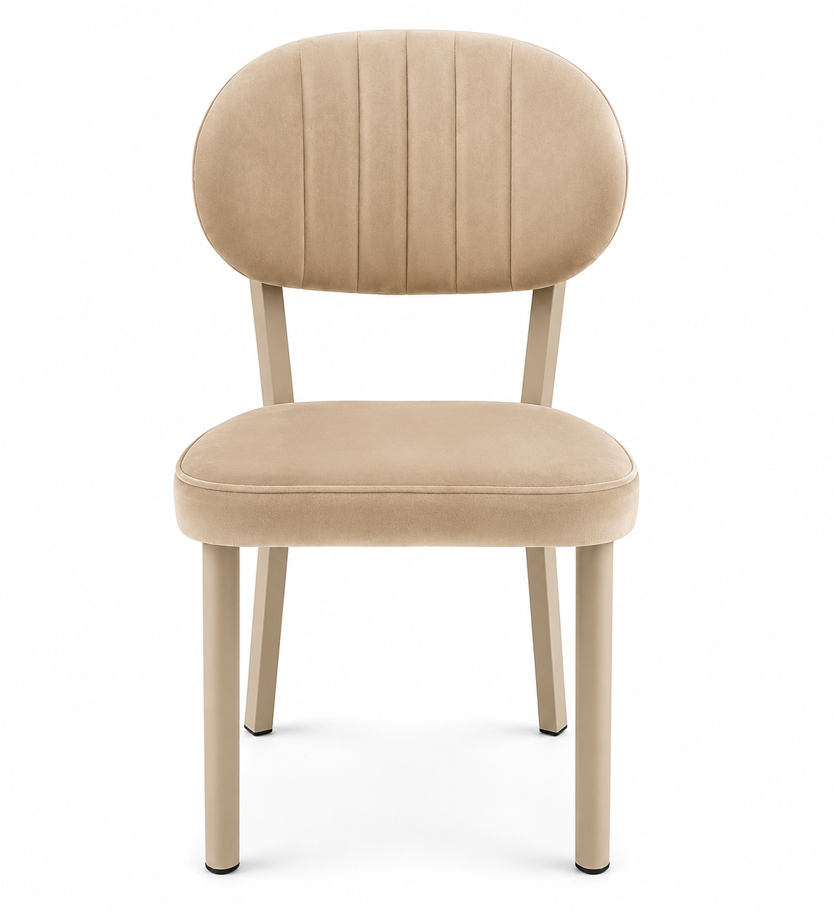 Scaun ELMA – Tapițerie Capucino, Picior Metalic