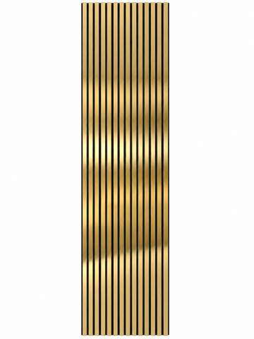 RIFLAJ TIP PANOU ACUSTIC AURIU DIN MDF – 2800 × 600 × 18 mm