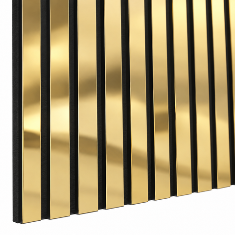 RIFLAJ TIP PANOU ACUSTIC AURIU DIN MDF – 2800 × 600 × 18 mm