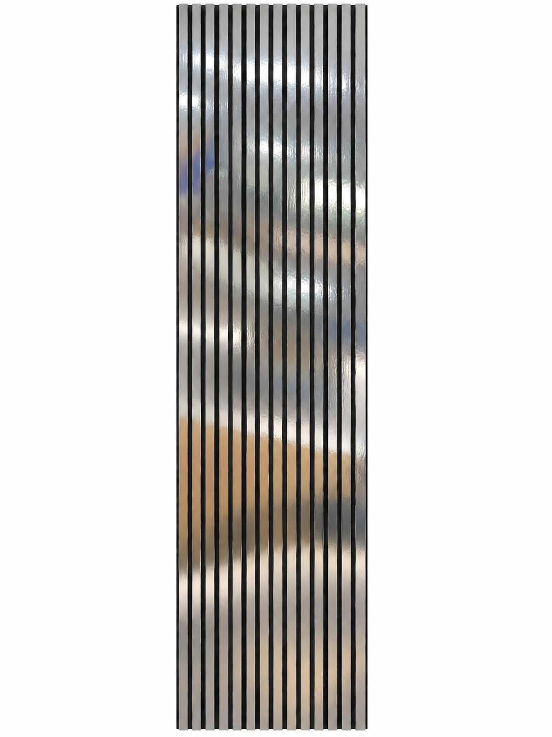 RIFLAJ TIP PANOU ACUSTIC ARGINTIU DIN MDF – 2800 × 600 × 18 mm