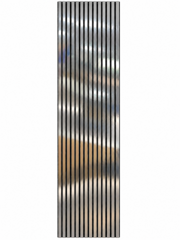 RIFLAJ TIP PANOU ACUSTIC ARGINTIU DIN MDF – 2800 × 600 × 18 mm
