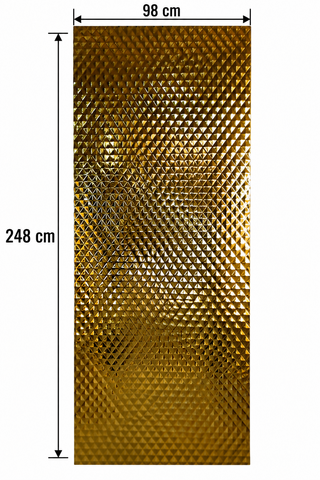 PANOU 3D AUTO-ADEZIV AURIU – 248 × 98 cm