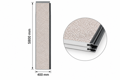 Panou sandwich decorativ 5800x400x16mm, DECORATIVA BEJ
