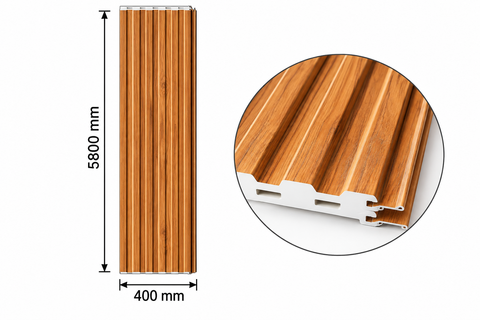 Panou sandwich decorativ 5800x400x16mm, STEJAR