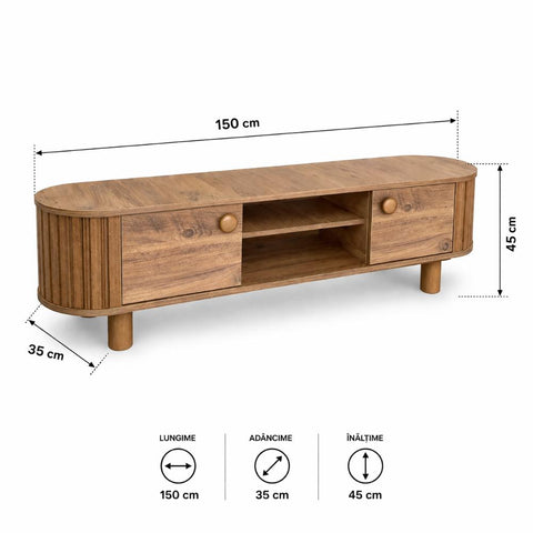 SET PREMIUM LUNA, comoda tv+consola tv+masa