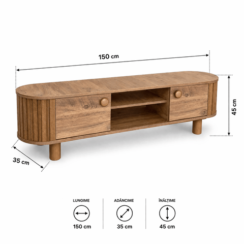 Comoda TV LUNA 150x35x45cm