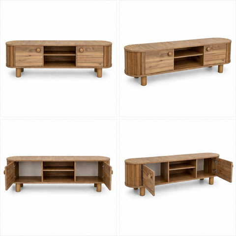 SET PREMIUM LUNA, comoda tv+consola tv+masa