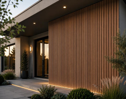Panou WPC riflat stejar, de exterior 2900*220*26mm
