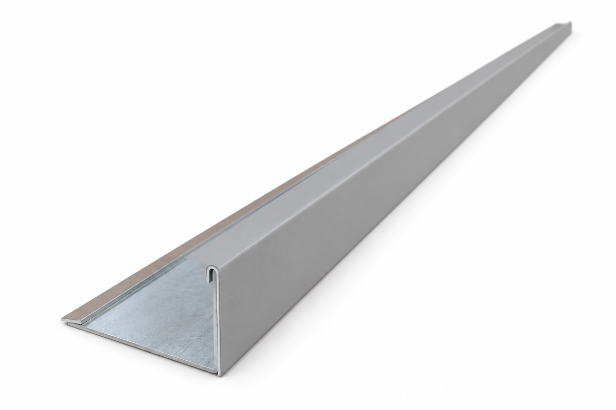 Element COLȚ EXTERIOR 3M – GRI DESCHIS – pentru Panou Sandwich Decorativ