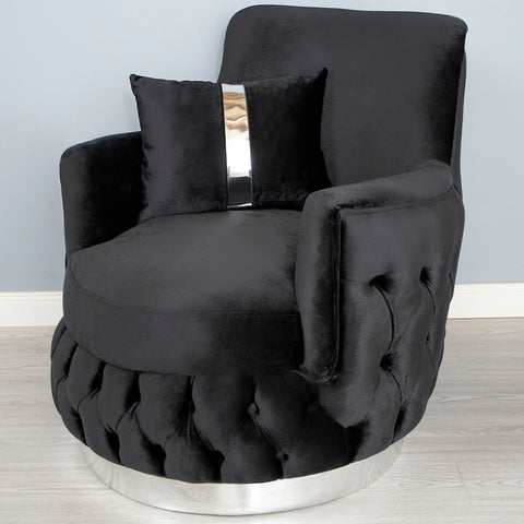 SET 3/1/1 CANAPEA EXTENSIBILA CU 2 FOTOLII PARIS, Catifea NEAGRA
