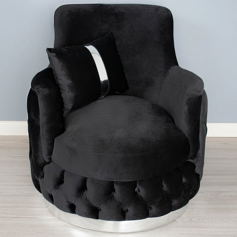 SET 3/1/1 CANAPEA EXTENSIBILA CU 2 FOTOLII PARIS, Catifea NEAGRA