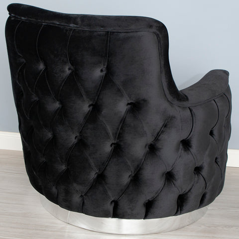 SET 3/1/1 CANAPEA EXTENSIBILA CU 2 FOTOLII PARIS, Catifea NEAGRA