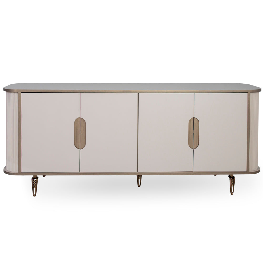 Consola TV IRIS cu RIFLAJE , Capucino 190X45X75 CM
