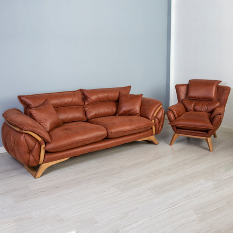 SET 3/1/1 CANAPEA LUXURY ELITE 3 LOCURI SI 2 FOTOLII, TAPITERIE MARO