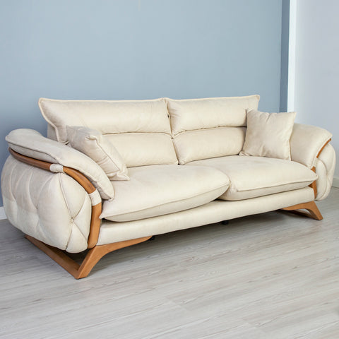 CANAPEA LUXURY ELITE 3 LOCURI, TAPITERIE BEJ