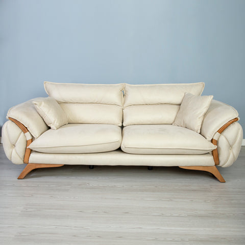 CANAPEA LUXURY ELITE 3 LOCURI, TAPITERIE BEJ