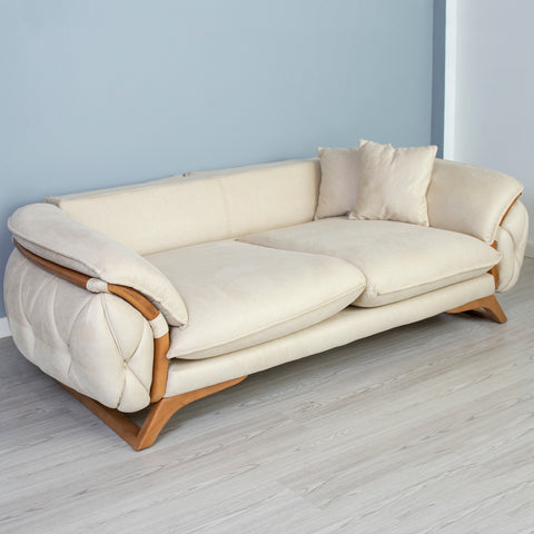 CANAPEA LUXURY ELITE 3 LOCURI, TAPITERIE BEJ