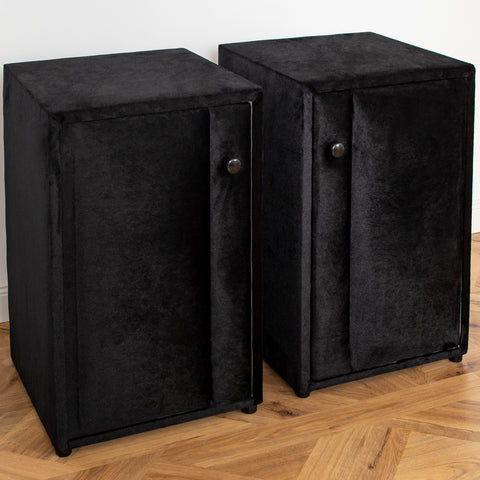 Set 2 noptiere tapitate K04, NEGRU