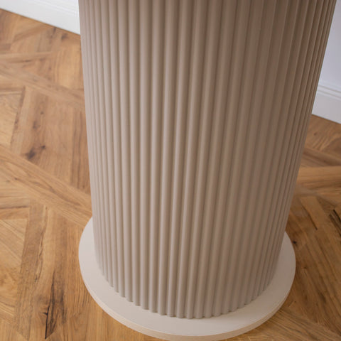 MASA CAPUCINO, ROTUNDA CU RIFLAJE 105X105X75CM